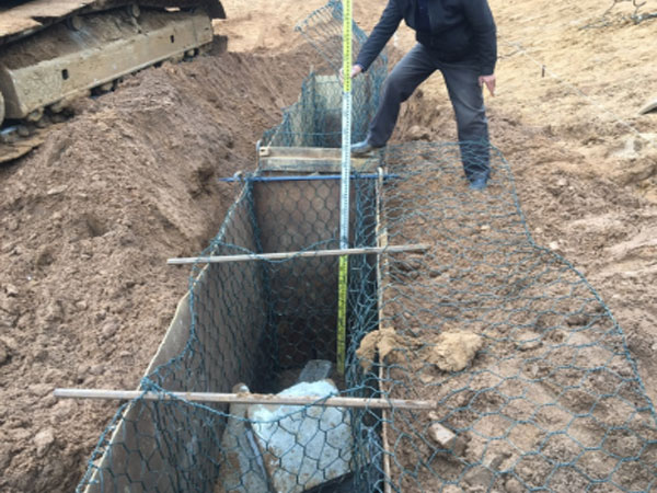 格宾石笼基础施工